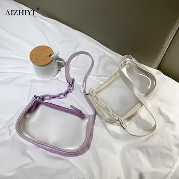 Fashion Women PVC Totes Classic Texture Creative Design Chic Shoulder Bag Simple Clear Female Daily Holiday Handbag 
Fashion Women PVC Totes Classic Texture Creative Design Chic Shoulder Bag Simple Clear Female Daily Holiday Handbag