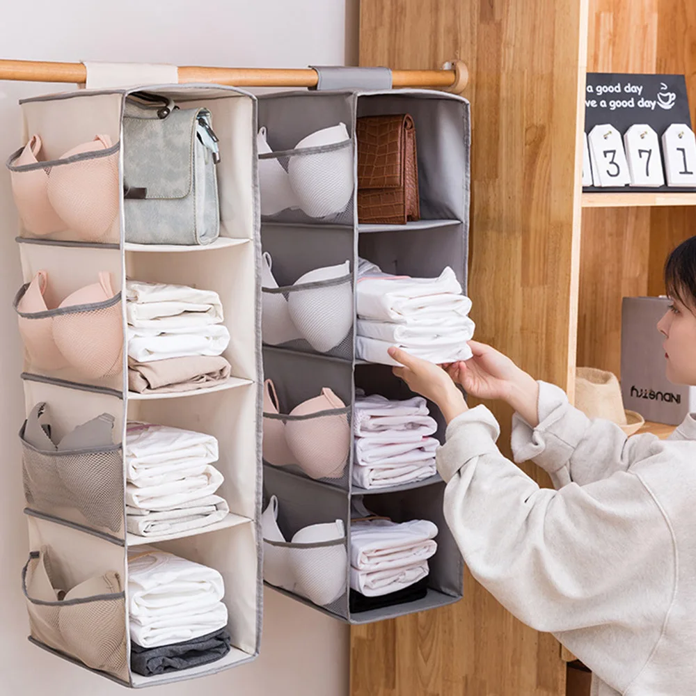 2020 New Multi-layer Underwear Storage Bags Bag Splicing Hanging Wardrobe Utensils Fabric Bra Socks Bags Organize Storage Bags
2020 New Multi-layer Underwear Storage Bags Bag Splicing Hanging Wardrobe Utensils Fabric Bra Socks Bags Organize Storage Bags