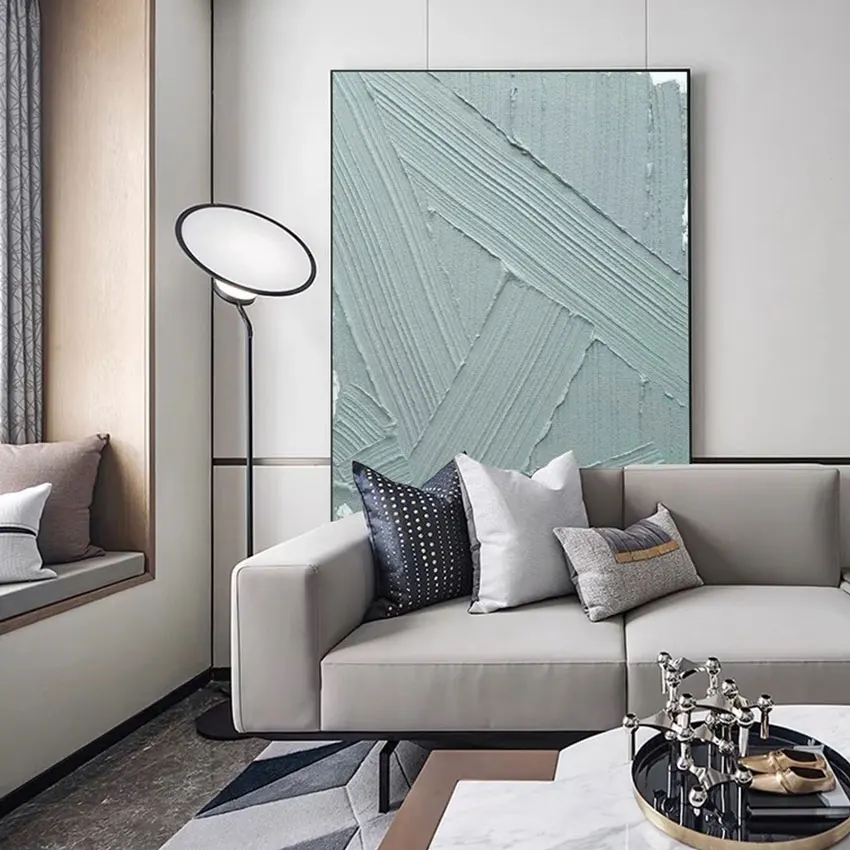 Greyish Green Abstract Oil Painting Wall Hangings Home Art Hand Picture Texture Canvas Artwork For Western Restaurant Unframed
Greyish Green Abstract Oil Painting Wall Hangings Home Art Hand Picture Texture Canvas Artwork For Western Restaurant Unframed