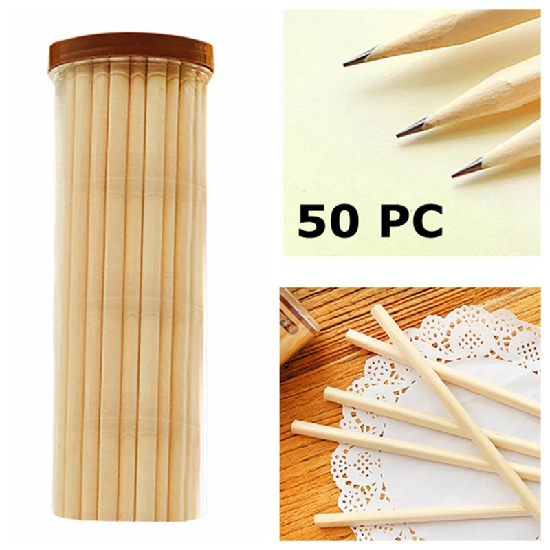 50 PC HB Raw Wood Pencils Office Supplies School Supplies Paiting Tool Students Writing Tool Pencils Gift
50 PC HB Raw Wood Pencils Office Supplies School Supplies Paiting Tool Students Writing Tool Pencils Gift