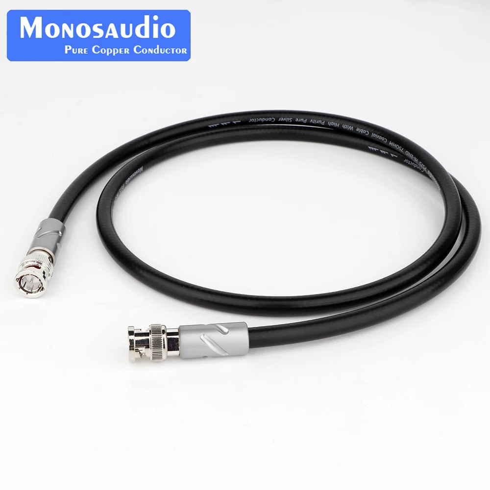 Monosaudio PS75B8R Pure Silver BNC Digital Coaxial Cable HD Video Cable Radio Adapter Cable for RF Video Camera SDI Camcorder
Monosaudio PS75B8R Pure Silver BNC Digital Coaxial Cable HD Video Cable Radio Adapter Cable for RF Video Camera SDI Camcorder