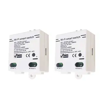 Single Way Smart Electric Timer Automation Wireless Home 2.4GHz Wifi Switch Remote Control ABS Multiple Modes Easy Apply Module
Single Way Smart Electric Timer Automation Wireless Home 2.4GHz Wifi Switch Remote Control ABS Multiple Modes Easy Apply Module