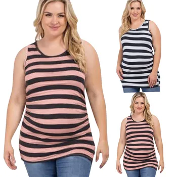 Women Pregnant Vest Maternity Stripe Shirt O-neck Sleeveless Nursing Tops Loose Casual Summer Large Size Woman Pregnancy Clothes
Women Pregnant Vest Maternity Stripe Shirt O-neck Sleeveless Nursing Tops Loose Casual Summer Large Size Woman Pregnancy Clothes
