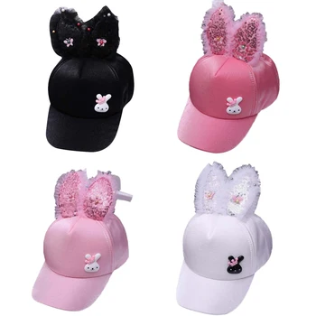 Autumn Girls Hat Children Sequins Printed Caps Cute Adjustable Sun Protection Rabbit Decoration With Rabbit Ear Design Visors
Autumn Girls Hat Children Sequins Printed Caps Cute Adjustable Sun Protection Rabbit Decoration With Rabbit Ear Design Visors