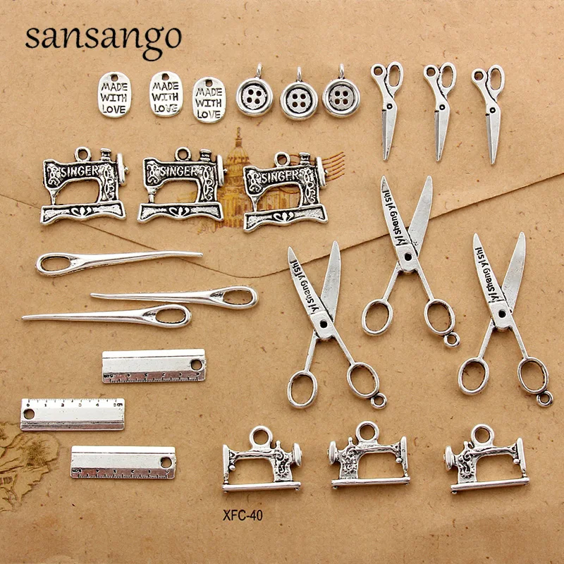 24pcs/lot Mixed Alloy Charms Antique Silver Scissors Pendants Jewelry Findings For DIY Handmade Jewelry Making Accessories
24pcs/lot Mixed Alloy Charms Antique Silver Scissors Pendants Jewelry Findings For DIY Handmade Jewelry Making Accessories
