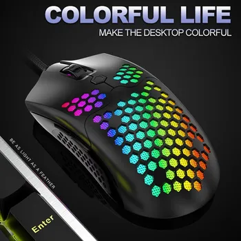 Ergonomic Wired Gaming Mouse 6 Button LED 12000 DPI USB Computer Mouse for Professional PC Gamer Silent Mause with Backlight
Ergonomic Wired Gaming Mouse 6 Button LED 12000 DPI USB Computer Mouse for Professional PC Gamer Silent Mause with Backlight