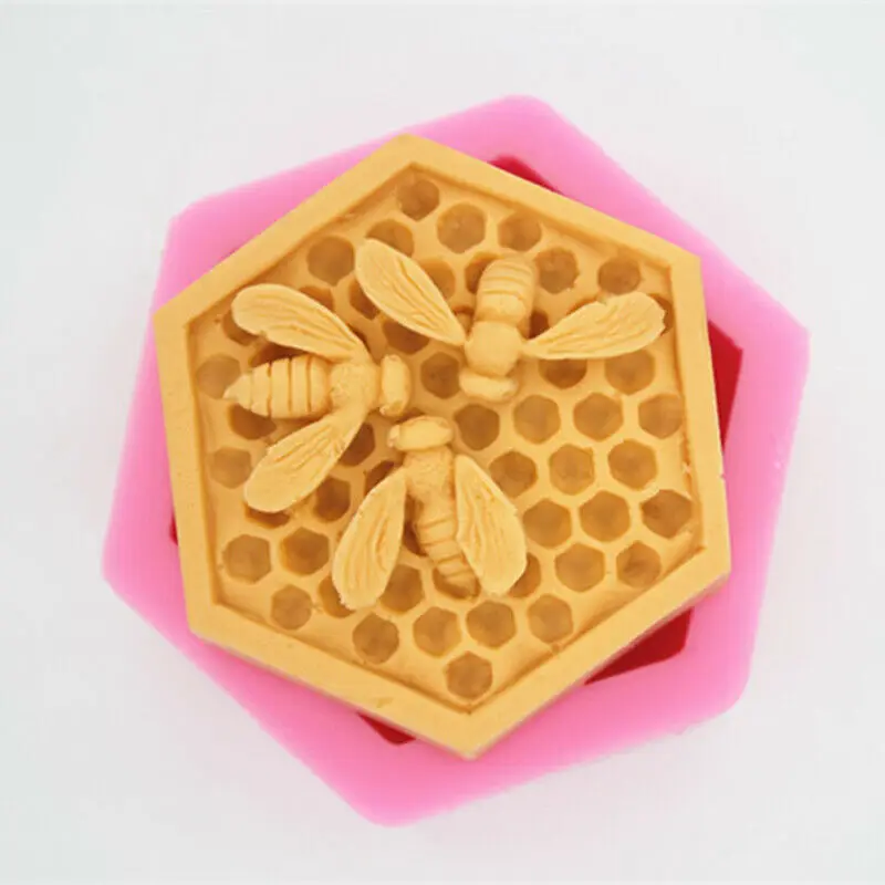 1pc New Safe 3D Bee Honeycomb Silicone Chocolate Cake Making Soft Mold Candle Handmade Soap Mould Random Color
1pc New Safe 3D Bee Honeycomb Silicone Chocolate Cake Making Soft Mold Candle Handmade Soap Mould Random Color