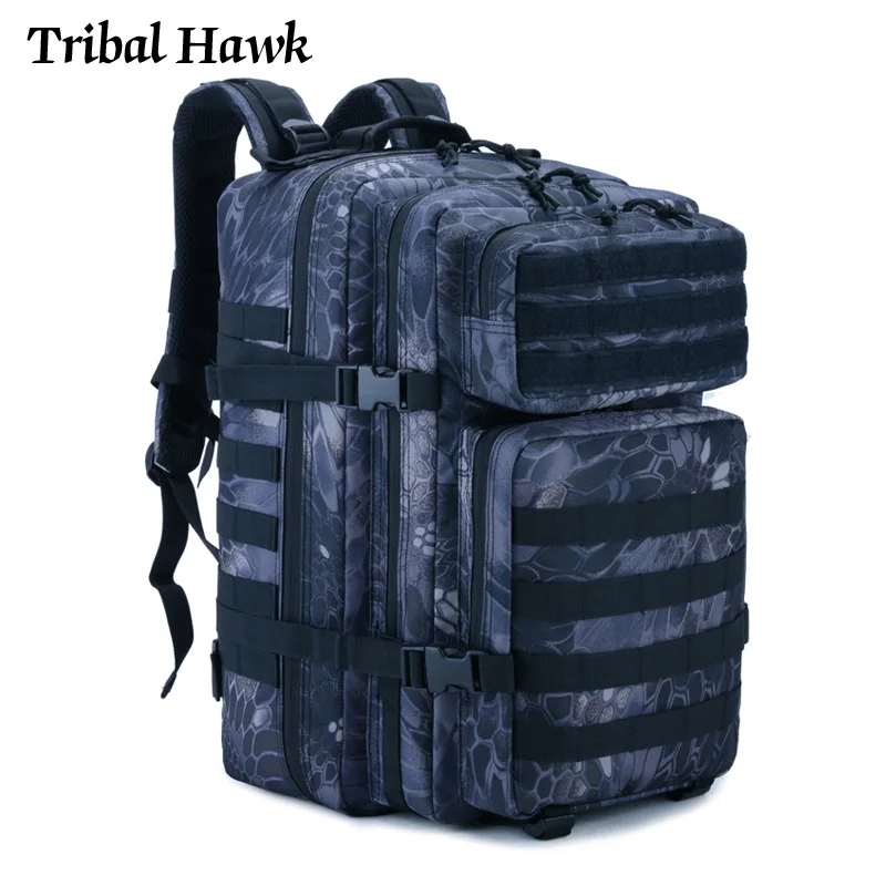 50L армии тактический военный рюкзак Molle штурмовой камуфляж 3P EDC пакет Для мужчин