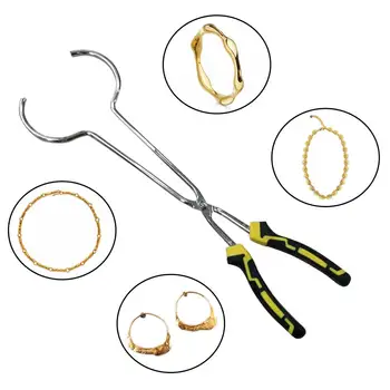 Durable Anti Corrosion Furnace Holder Clamp Portable High Temperature Resistant Pliers Casting Metal Gold Melting Crucible Tong 
Durable Anti Corrosion Furnace Holder Clamp Portable High Temperature Resistant Pliers Casting Metal Gold Melting Crucible Tong