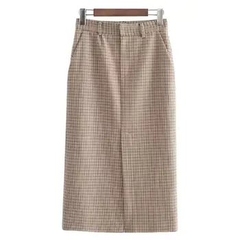 Autumn Winter Pencil Skirts Women Plaid Woolen Skirts High Waist Houndstooth Wool Pencil Skirt Work OL Midi Skirts Femme 538
Autumn Winter Pencil Skirts Women Plaid Woolen Skirts High Waist Houndstooth Wool Pencil Skirt Work OL Midi Skirts Femme 538