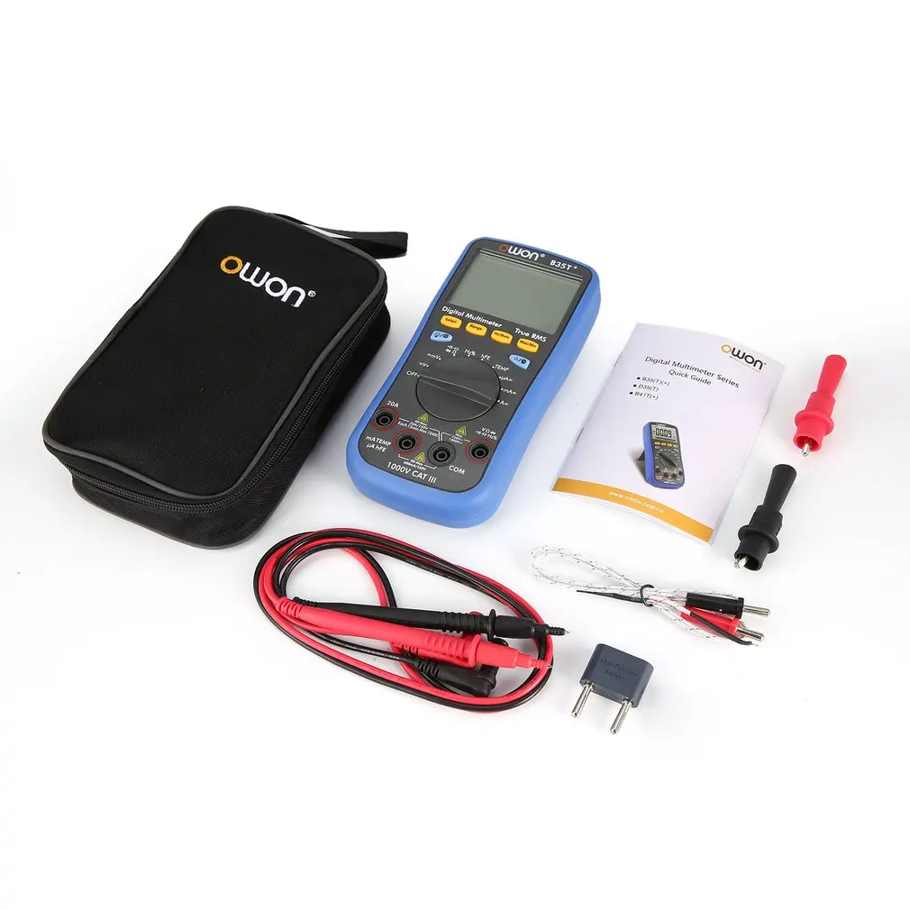 Owon B41T+ Digital Multimeter Backlight LCD Multimeter Bluetooth AC/DC Voltmeter Ammeter True RMS Diode Resistence Continuity
Owon B41T+ Digital Multimeter Backlight LCD Multimeter Bluetooth AC/DC Voltmeter Ammeter True RMS Diode Resistence Continuity