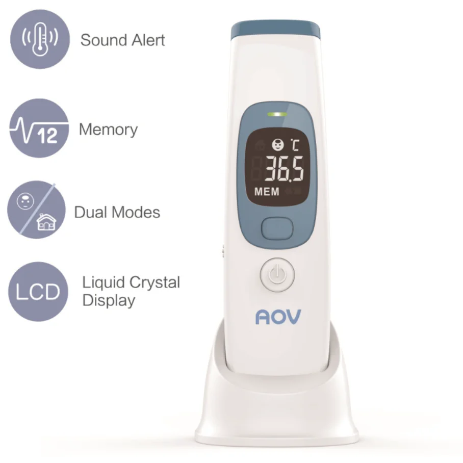IR Infrared Thermometer Forehead Digital Temperature Measurement LCD Digital Display Measure Infrared Thermometer for Baby/Adult
IR Infrared Thermometer Forehead Digital Temperature Measurement LCD Digital Display Measure Infrared Thermometer for Baby/Adult
