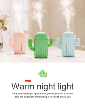 340ML USB Air Humidifier battery Cactus Timing Aromatherapy Diffuser Mist Maker Fogger Mini Aroma Atomizer for Home baby as gift
340ML USB Air Humidifier battery Cactus Timing Aromatherapy Diffuser Mist Maker Fogger Mini Aroma Atomizer for Home baby as gift