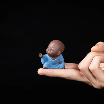 1 PC yixing Purple Clay Small Tea pet Monk Figurine Mini Ornament Boutique Tea Accessories Crafts home tea decoration
1 PC yixing Purple Clay Small Tea pet Monk Figurine Mini Ornament Boutique Tea Accessories Crafts home tea decoration