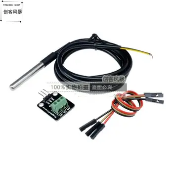 DS18B20 Waterproof Temperature Sensor Module / Digital Thermometer / Adapter Module (Probe + Terminal + Line)
DS18B20 Waterproof Temperature Sensor Module / Digital Thermometer / Adapter Module (Probe + Terminal + Line)