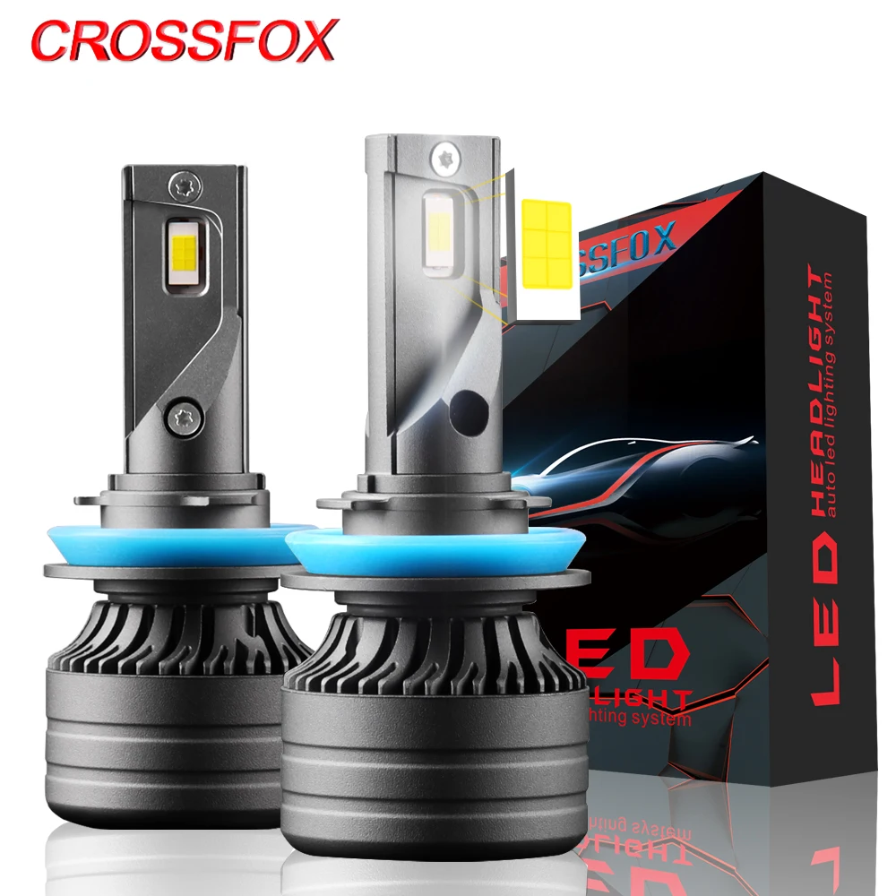 CROSSFOX H11 LED H4 turbo H7 LED H1 9005 9006 HB3 HB4 Fog Lights for Car Headlight Bulb Auto Diode Lamp 12V 24V 6000K High Low
CROSSFOX H11 LED H4 turbo H7 LED H1 9005 9006 HB3 HB4 Fog Lights for Car Headlight Bulb Auto Diode Lamp 12V 24V 6000K High Low
