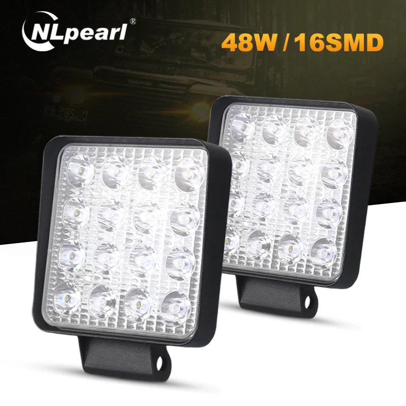 Nlpearl 4" 42W 48W Led Light Bar/Work Light Spot Beam Fog Lamp LED Work Light For Offroad 4x4 Trucks ATV UTV Boat Tractor 6000K
Nlpearl 4" 42W 48W Led Light Bar/Work Light Spot Beam Fog Lamp LED Work Light For Offroad 4x4 Trucks ATV UTV Boat Tractor 6000K