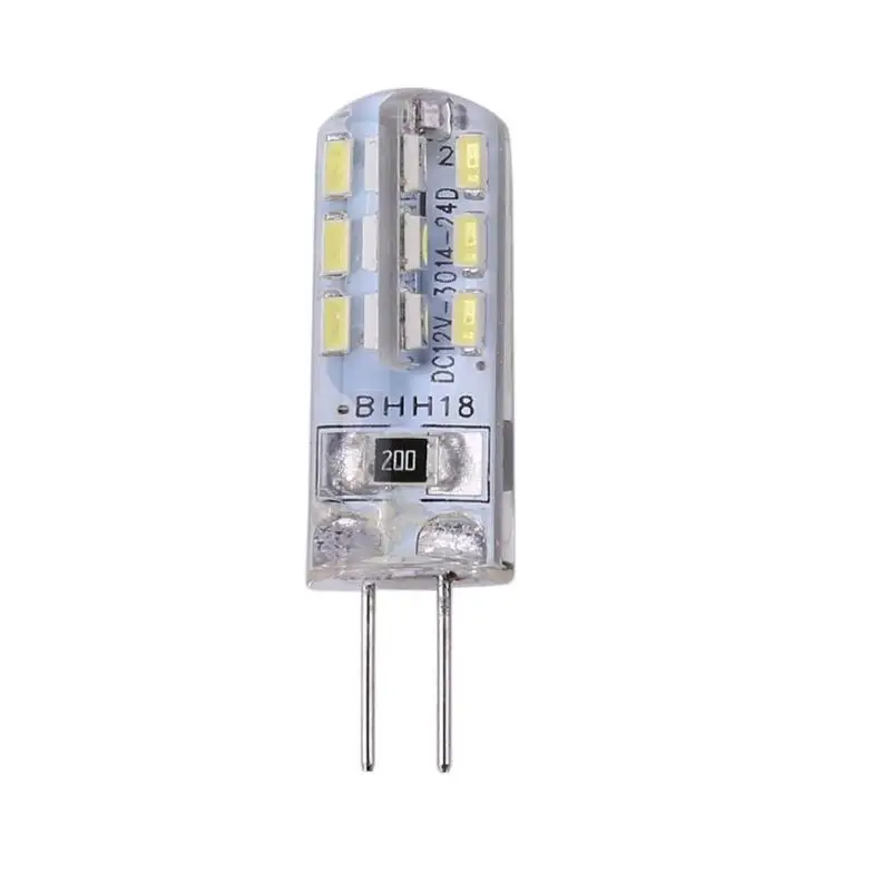 G4 LED Lamp LED Bulb 2W DC 12V 24 SMD3014 110LM White LED Silicone Corn Bulb Light Halogen Lights for Outdoor Indoor Living Room
G4 LED Lamp LED Bulb 2W DC 12V 24 SMD3014 110LM White LED Silicone Corn Bulb Light Halogen Lights for Outdoor Indoor Living Room