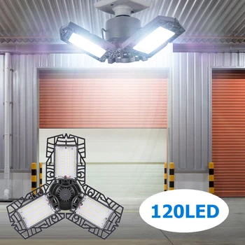 60W 80W LED Garage Light Super Glare Ceiling Light Deformable 120LED 144LED Ceiling Light Home Warehouse Workshop Garage 3-Leaf
60W 80W LED Garage Light Super Glare Ceiling Light Deformable 120LED 144LED Ceiling Light Home Warehouse Workshop Garage 3-Leaf