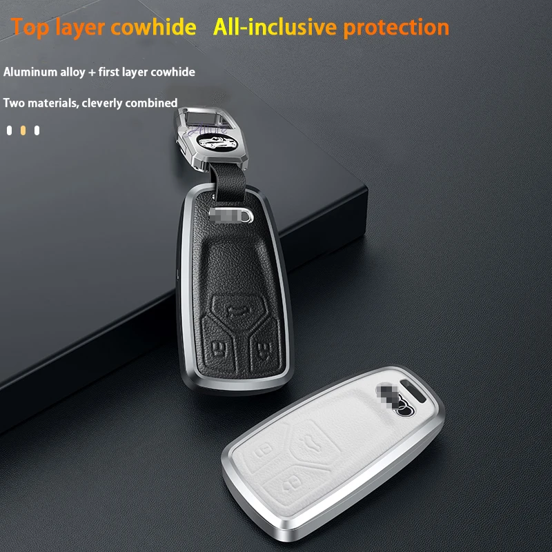 Leather High Quality Car Key Ring Case Holder Cover For Audi A4 Allroad B9 Q5 Q7 TT TTS 4M 8S 2016 2017 2018 Accessories
Leather High Quality Car Key Ring Case Holder Cover For Audi A4 Allroad B9 Q5 Q7 TT TTS 4M 8S 2016 2017 2018 Accessories
