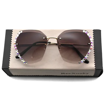 New Crystal Rimless Sunglasses Women Luxury Brand Designer Rhinestone Sun Glasses Ladies Shades Hexagon Gradient Sunglass UV400
New Crystal Rimless Sunglasses Women Luxury Brand Designer Rhinestone Sun Glasses Ladies Shades Hexagon Gradient Sunglass UV400