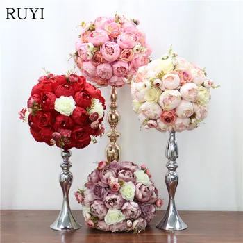 DIY handmade crafts flower ball Customizable Wedding reception simulation flower rose peony dining table flowers ball decoration
DIY handmade crafts flower ball Customizable Wedding reception simulation flower rose peony dining table flowers ball decoration