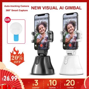 Apai Genie Smartphone Selfie Shooting Gimbal 360 Face Object Tracking Follow Up Selfie Stick for Photo Vlog Live Video Record
Apai Genie Smartphone Selfie Shooting Gimbal 360 Face Object Tracking Follow Up Selfie Stick for Photo Vlog Live Video Record