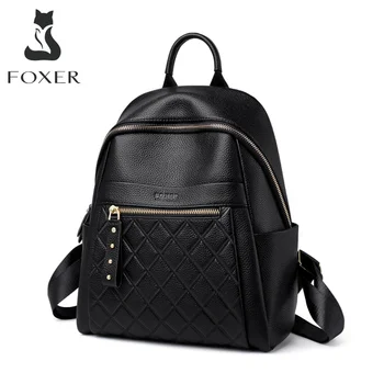 FOXER Genuine Leather Women Backpack Multifunction Ladies Travel Bag Anti-theft compartment Large Capacity School Bag for Girls
FOXER Genuine Leather Women Backpack Multifunction Ladies Travel Bag Anti-theft compartment Large Capacity School Bag for Girls