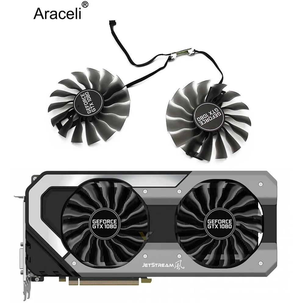 95MM Fan GTX1080 GPU Cooler For emtek Palit GTX 1080 OC Super JetStream Graphics card cooling fan
95MM Fan GTX1080 GPU Cooler For emtek Palit GTX 1080 OC Super JetStream Graphics card cooling fan