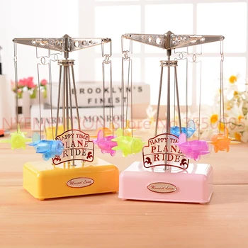 LED lighted music box Plastic plane Model Craft Movement musical box Carousel Mechanism musical Toy Gift for kid 50pxc
LED lighted music box Plastic plane Model Craft Movement musical box Carousel Mechanism musical Toy Gift for kid 50pxc