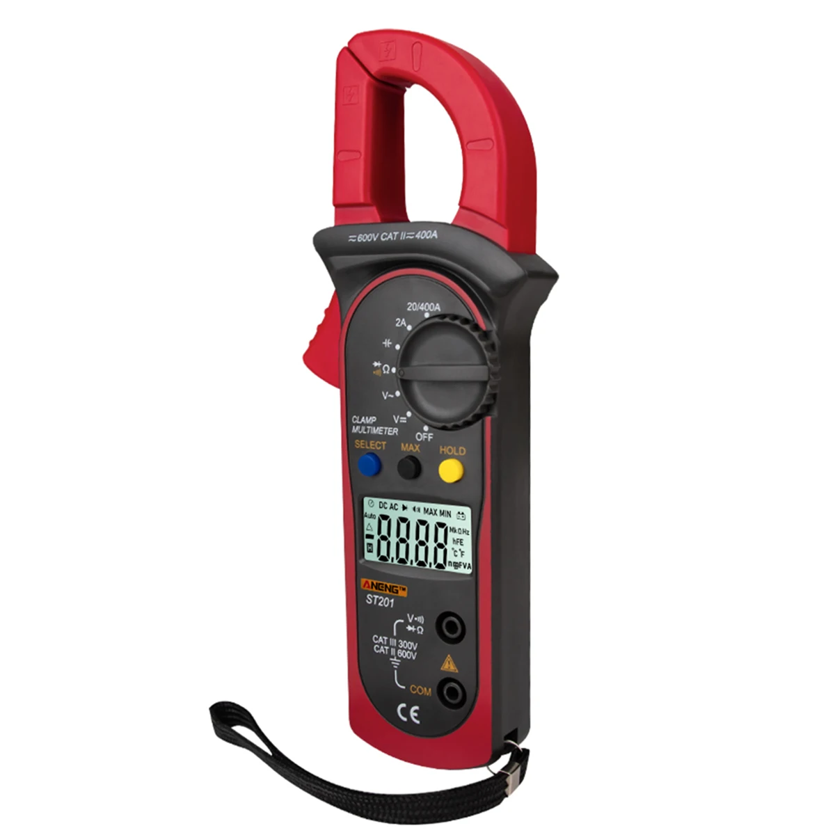 ST201 Digital Clamp Multimeter Ammeter Capacitor Tester Power Test Automotive Voltage Tester Clamp Digital Multimeters
ST201 Digital Clamp Multimeter Ammeter Capacitor Tester Power Test Automotive Voltage Tester Clamp Digital Multimeters