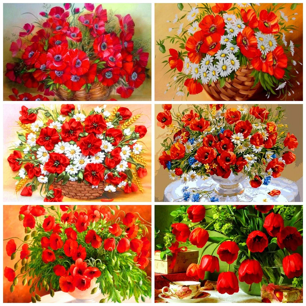 HUACAN 5D DIY Diamond Painting Poppy Flower Full Drill Square Embroidery Picture Home Decoration Handcraft Art Kits
HUACAN 5D DIY Diamond Painting Poppy Flower Full Drill Square Embroidery Picture Home Decoration Handcraft Art Kits