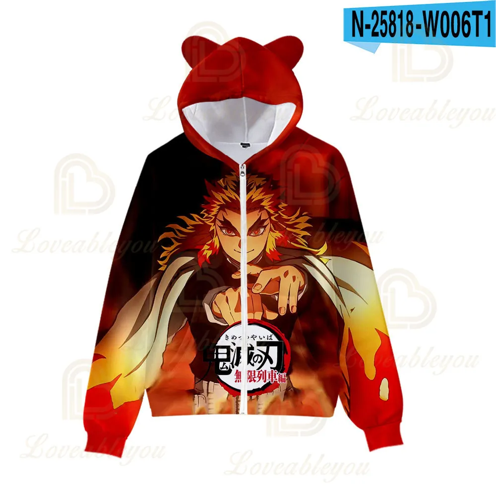 New Arrival Kimetsu No Yaiba: Mugen Ressha-Hen Women 2020 Spring Autumn 3D Printed Cat Ears Kids Hooded Zipper Sweatshirts
New Arrival Kimetsu No Yaiba: Mugen Ressha-Hen Women 2020 Spring Autumn 3D Printed Cat Ears Kids Hooded Zipper Sweatshirts