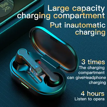 Wireless Bluetooth 5.0 Earphones TWS Headset IPX7 Waterproof Earphone Fingerprint Touch HiFI Stereo In-ear Earbuds With Mic
Wireless Bluetooth 5.0 Earphones TWS Headset IPX7 Waterproof Earphone Fingerprint Touch HiFI Stereo In-ear Earbuds With Mic