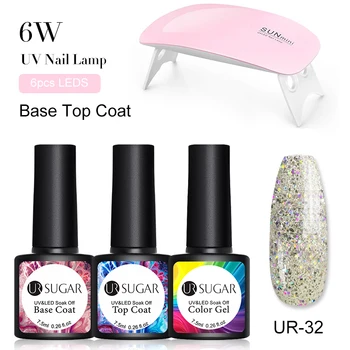 UR SUGAR Gel Nail Polish Nails Set Shiny Color Soak Off UV Gel Varnish Semi Permanent UV Gel Nail Art With Led Lamp Top Coat
UR SUGAR Gel Nail Polish Nails Set Shiny Color Soak Off UV Gel Varnish Semi Permanent UV Gel Nail Art With Led Lamp Top Coat