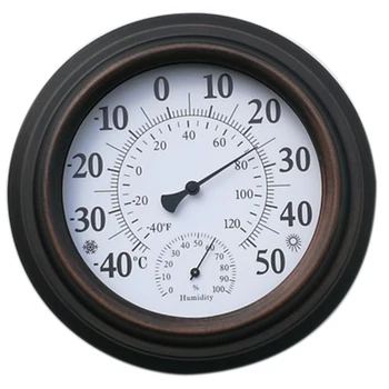 Indoor Outdoor Thermometer Hygrometer Temperature Humidity Tester High Precision EU / US Dial
Indoor Outdoor Thermometer Hygrometer Temperature Humidity Tester High Precision EU / US Dial