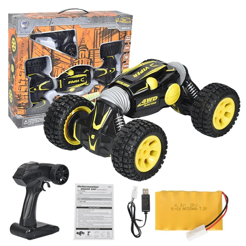 9903 1:10 2.4Ghz 4WD Remote Control Car One Key Transformation Double Sided Flip RC Twisting Car Off Road Vehicle Toys
9903 1:10 2.4Ghz 4WD Remote Control Car One Key Transformation Double Sided Flip RC Twisting Car Off Road Vehicle Toys