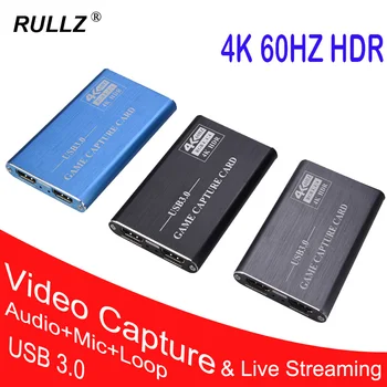 USB 3.0 4K 1080P 60fps Audio Video Capture Card Video Converter HDMI Game Recording Box Live Streaming Plate Loop Out Mic Input
USB 3.0 4K 1080P 60fps Audio Video Capture Card Video Converter HDMI Game Recording Box Live Streaming Plate Loop Out Mic Input