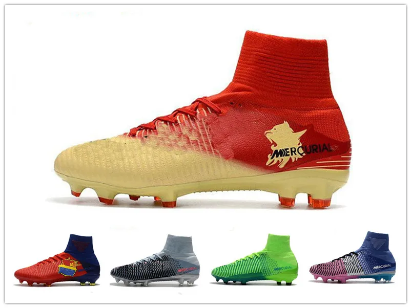 

2019 Original Mens CR7 Mercurial x EA SPORTS Superfly V FG Soccer Shoes Magista Obra 2 Soccer Cleats Football Boots Youth