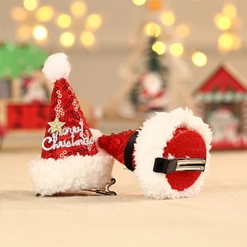 Amawill 10 Pcs Cute Christmas Hat Hairpindecorations Children's Kids Boy Girl Santa Claus Gift Xmas Shiny Hair Clip Headdress 
Amawill 10 Pcs Cute Christmas Hat Hairpindecorations Children's Kids Boy Girl Santa Claus Gift Xmas Shiny Hair Clip Headdress