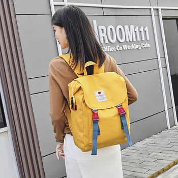 Yellow Backpack Women Nylon Waterproof School Bag for Teenage Girls High Quality Shoulder Bag Solid Color Multi-pocket Mochilas 
Yellow Backpack Women Nylon Waterproof School Bag for Teenage Girls High Quality Shoulder Bag Solid Color Multi-pocket Mochilas