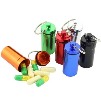 Waterproof Aluminum Alloy Pill Tablets Holder Box Mini Storage Bottle Hanging Pendant Container Portable Medicines Case Keychain
Waterproof Aluminum Alloy Pill Tablets Holder Box Mini Storage Bottle Hanging Pendant Container Portable Medicines Case Keychain