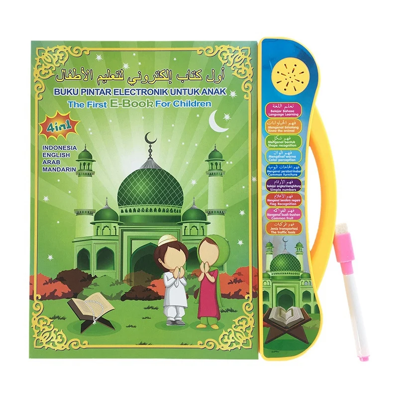Kids Learning Machine E-Book Drawing Pad Musical Toy Kids Reading Machine with Arabic English and Indonesia Language Toy
Kids Learning Machine E-Book Drawing Pad Musical Toy Kids Reading Machine with Arabic English and Indonesia Language Toy