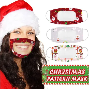 Christmas Mini Face Mask Breathing Adult Washable Reusable Comfortable Mask Transparent Visual Masks mascarilla reutilizable
Christmas Mini Face Mask Breathing Adult Washable Reusable Comfortable Mask Transparent Visual Masks mascarilla reutilizable
