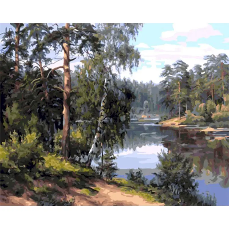 SELILALI DIY Oil Painting By Numbers Kits For Adults Kids Tree And River Landscape Picture By Number 40x50cm Canvas Diy Framed
SELILALI DIY Oil Painting By Numbers Kits For Adults Kids Tree And River Landscape Picture By Number 40x50cm Canvas Diy Framed
