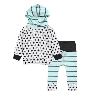 Spring Autumn Newborn Clothes Fashion Casual Baby Outfit 2Pcs Striped Pinting Long Sleeve Hoodie+Trousers Infant Clothing Set
Spring Autumn Newborn Clothes Fashion Casual Baby Outfit 2Pcs Striped Pinting Long Sleeve Hoodie+Trousers Infant Clothing Set