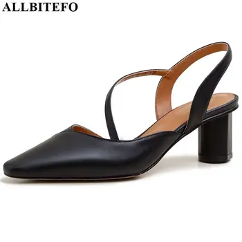 ALLBITEFO fashion sexy Genuine Leather high heels high quality thick heel office ladies shoes high heel shoes women sandals
ALLBITEFO fashion sexy Genuine Leather high heels high quality thick heel office ladies shoes high heel shoes women sandals