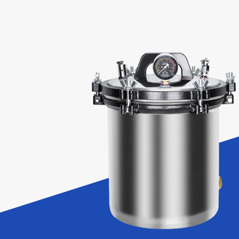 Portable Stainless Steel Heating Autoclave High Pressure Sterilizer Sterilization Pot Pressure Steam 18L
Portable Stainless Steel Heating Autoclave High Pressure Sterilizer Sterilization Pot Pressure Steam 18L