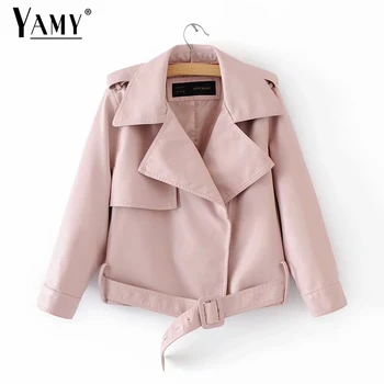 Autumn winter loose Pink leather jacket women zipper rivet moto faux leather jacket biker jacket woman plus size fall 2019
Autumn winter loose Pink leather jacket women zipper rivet moto faux leather jacket biker jacket woman plus size fall 2019