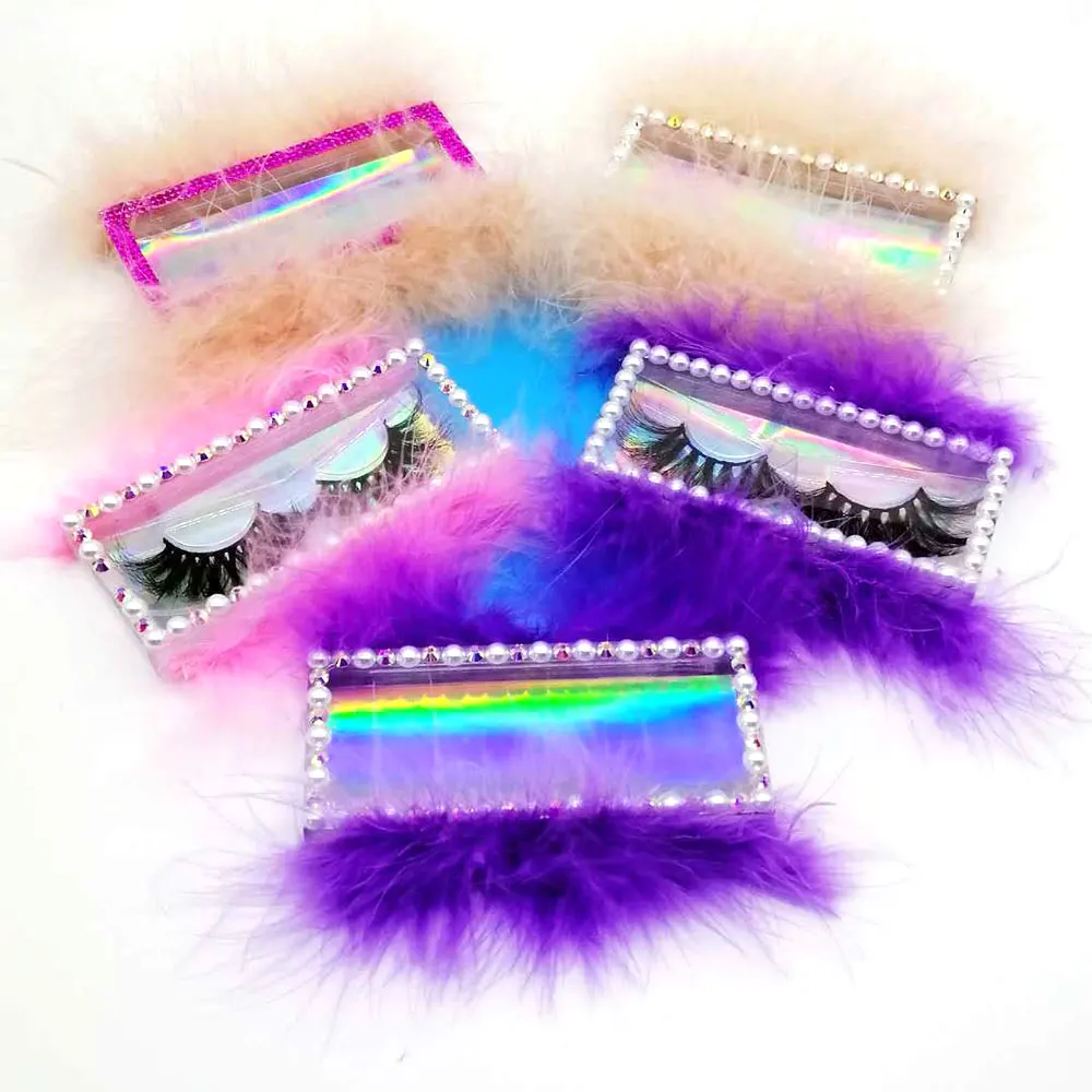Handmade Platic Feather Transparent False Eyelashes Fake BoxNaturally Long Winged Makeup Tool Eye Lashes | Красота и здоровье